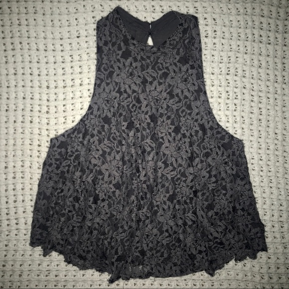 ABERCROMBIE & FITCH Lace Halter Top - Picture 1 of 3